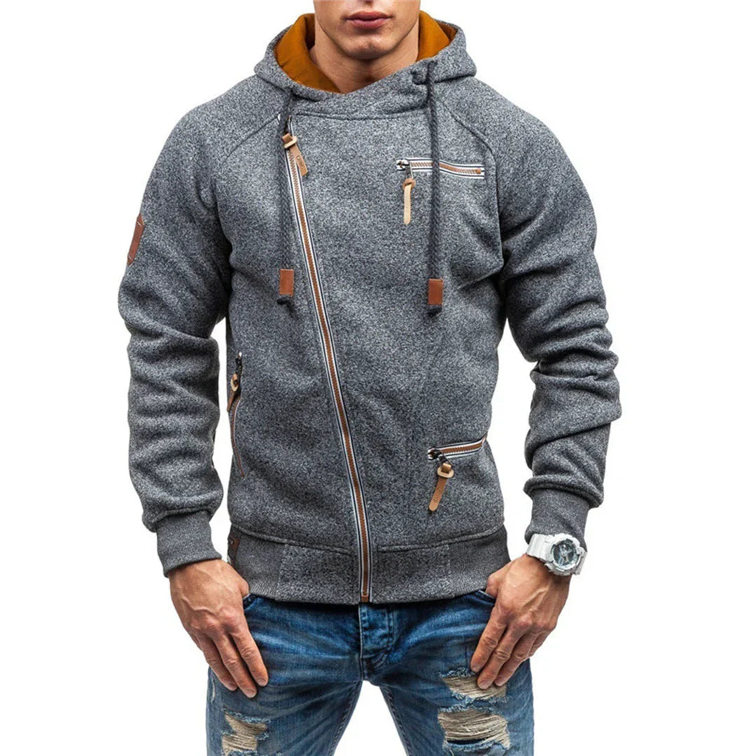 Mens Fleece Hoodie Casual Fit with Pockets