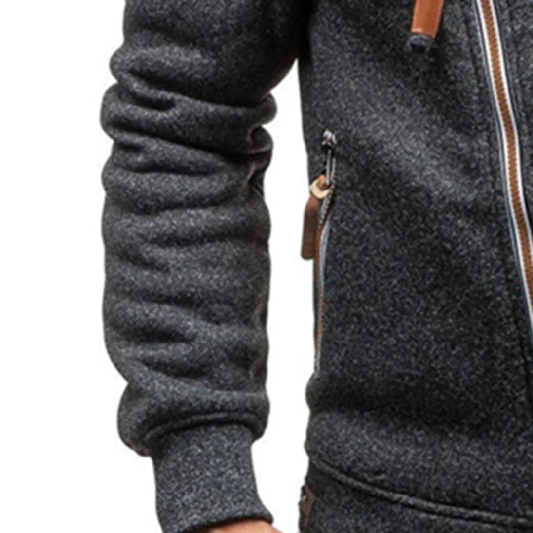 Mens Fleece Hoodie Casual Fit with Pockets