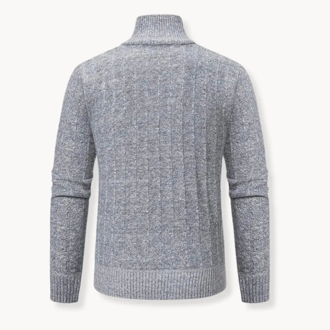 Mens Performance Sweater Quarter-Zip Flexible Fit
