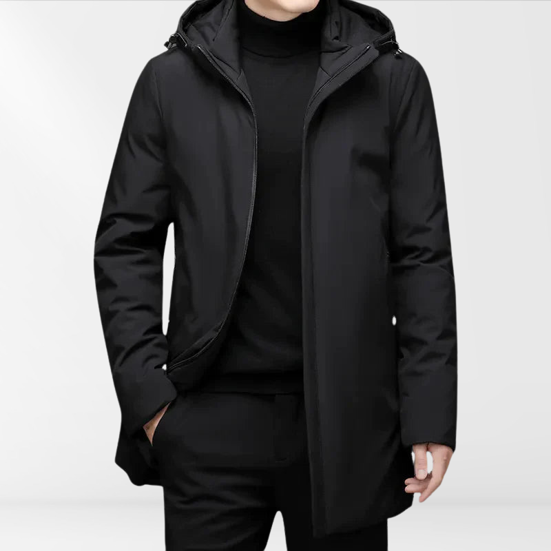 Mens Hoodie Jacket with Duck Down Filling Classic Fit - BritishMode