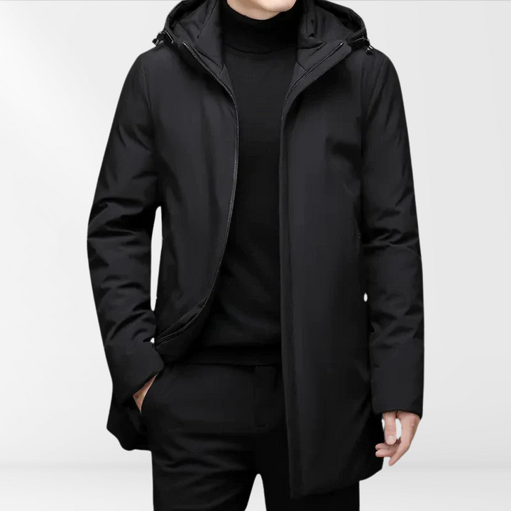 Mens Hoodie Jacket with Duck Down Filling Classic Fit - BritishMode