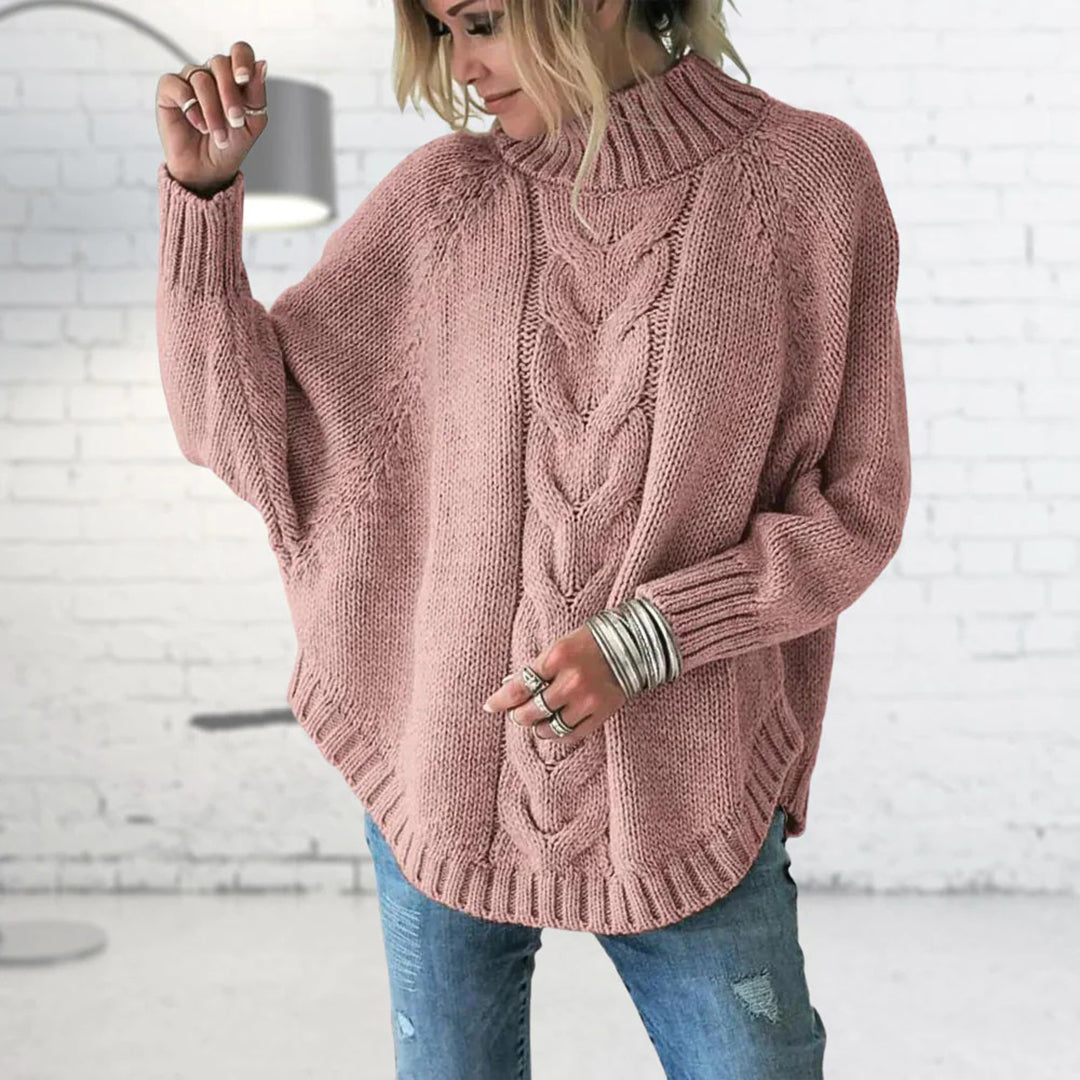 Womens Oversized Sweater Soft Knit Crew Neck