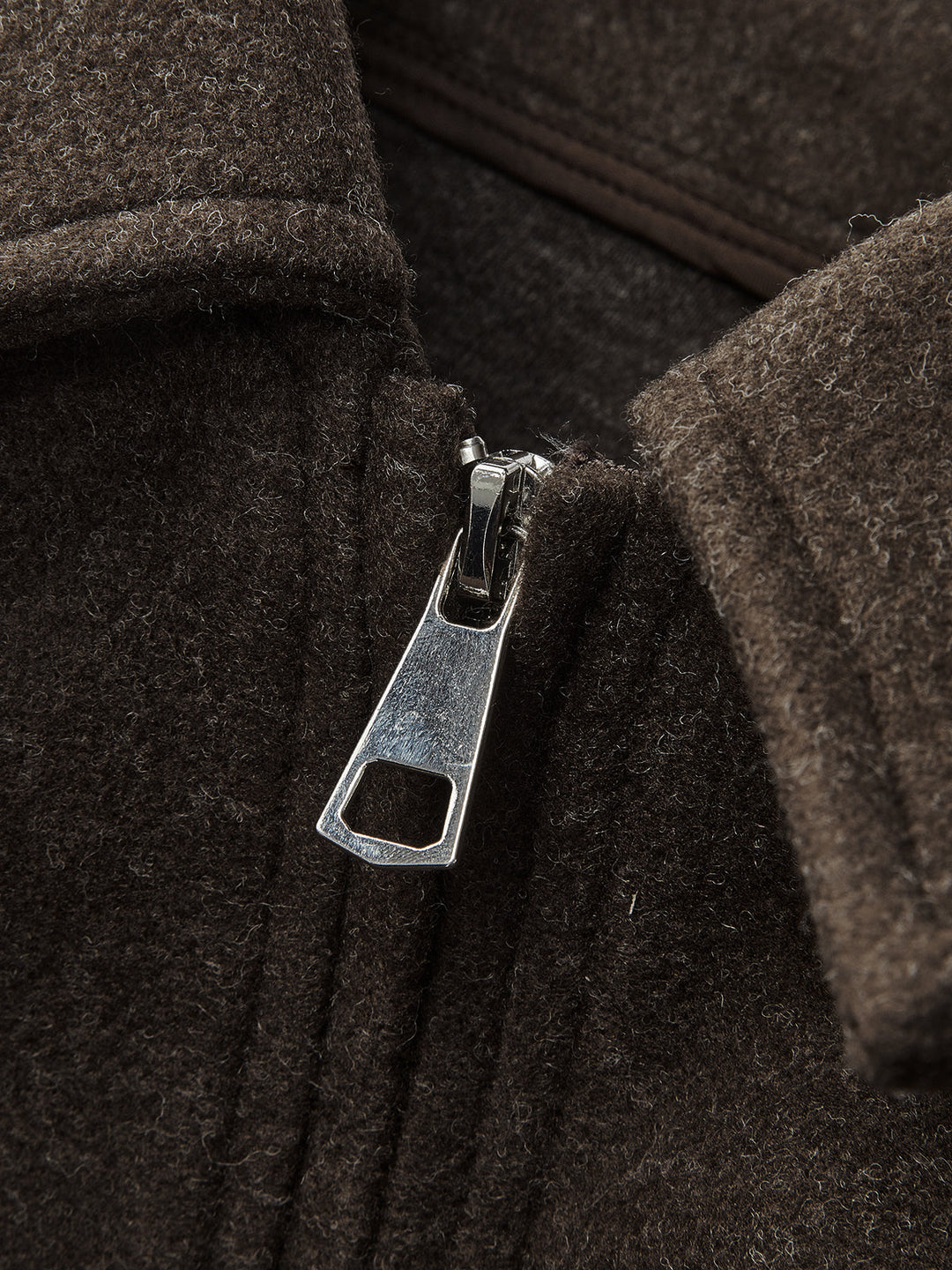 Womens Tweed Jacket with Zipper Classic Fit