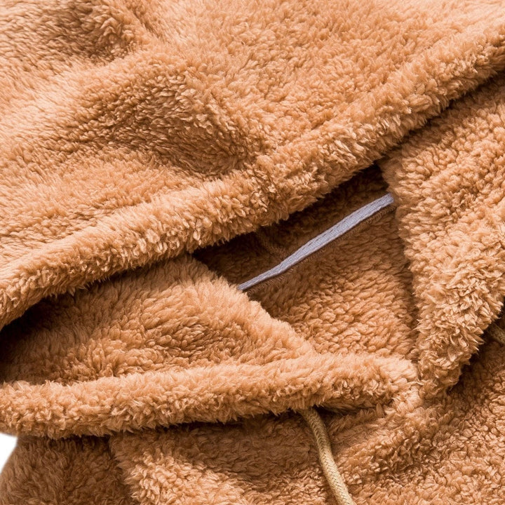 Unisex Pullover Plush Blend Soft Surface Warm Insulation