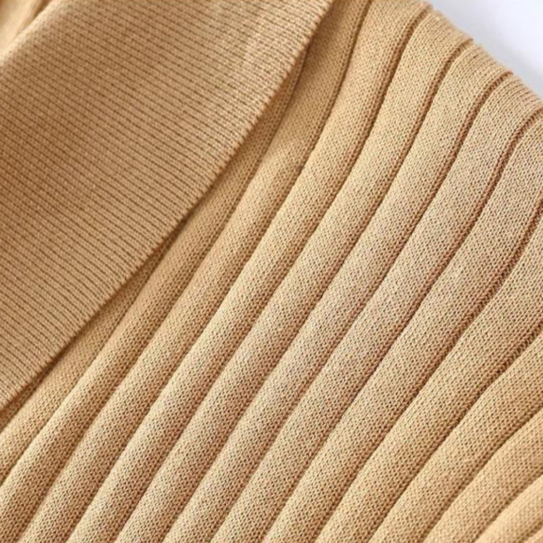 Mens Polo Shirt Lyocell Blend Rib Placket Regular Fit