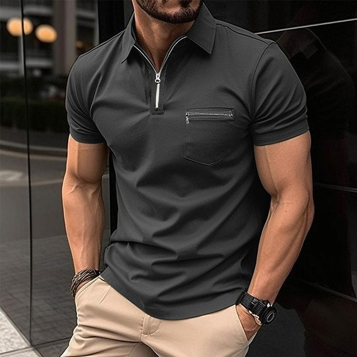 Mens Polo Shirt Breathable Blend Relaxed Fit - BritishMode