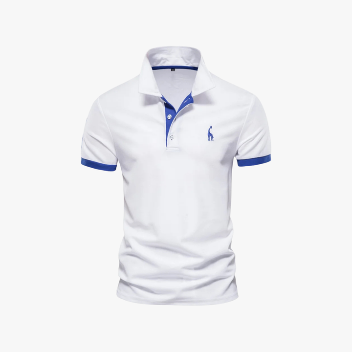 Mens Polo Shirt Breathable Blend Slim Fit