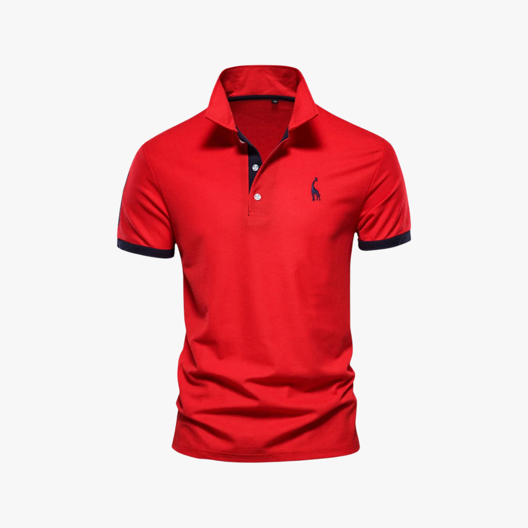 Mens Polo Shirt Breathable Blend Slim Fit