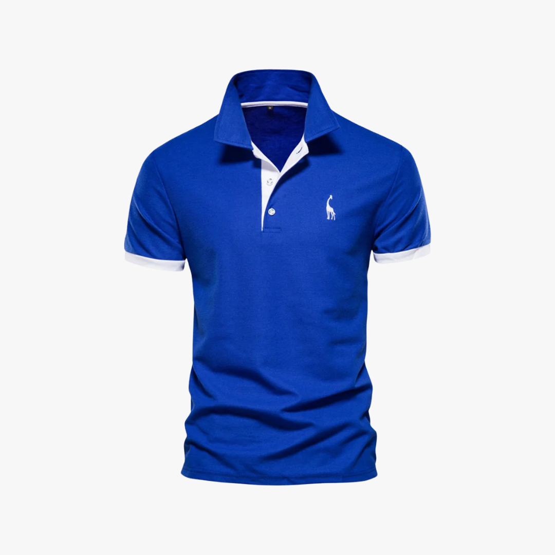 Mens Polo Shirt Breathable Blend Slim Fit