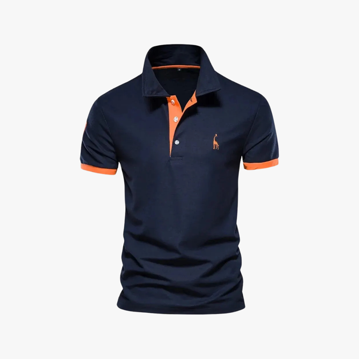 Mens Polo Shirt Breathable Blend Slim Fit