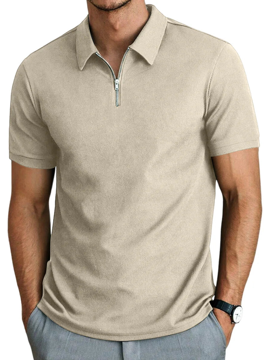 Mens Polo Shirt Lightweight Blend Relaxed Fit