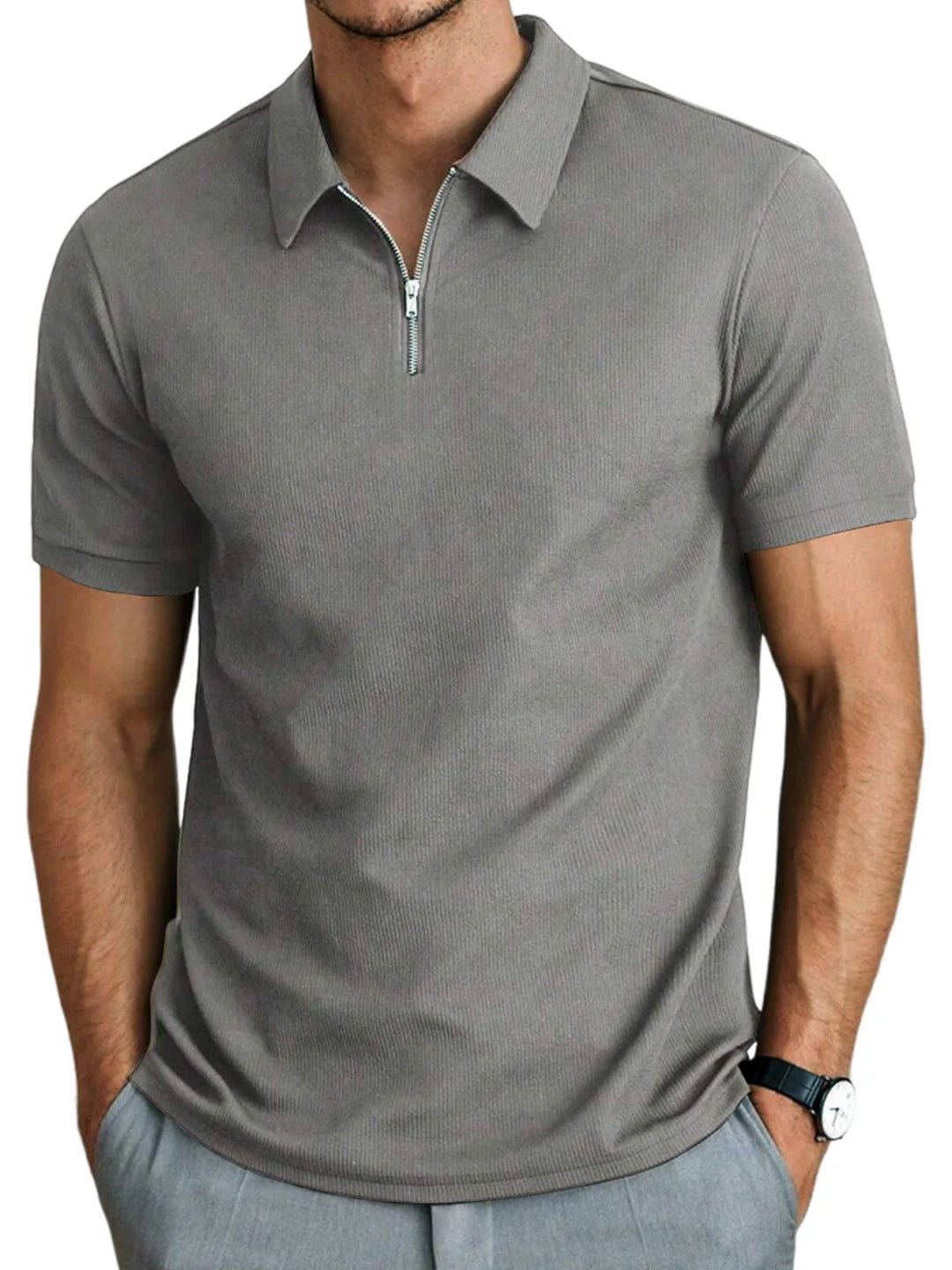 Mens Polo Shirt Lightweight Blend Relaxed Fit