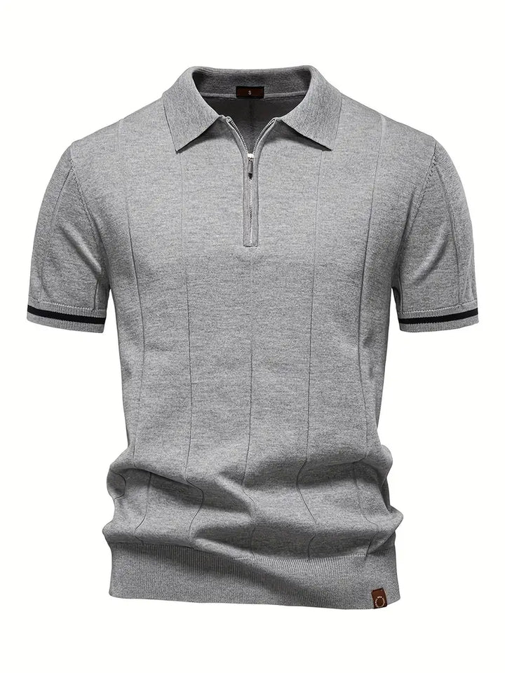 Mens Polo Shirt Modern Tapered Waist Flexible Fit - BritishMode