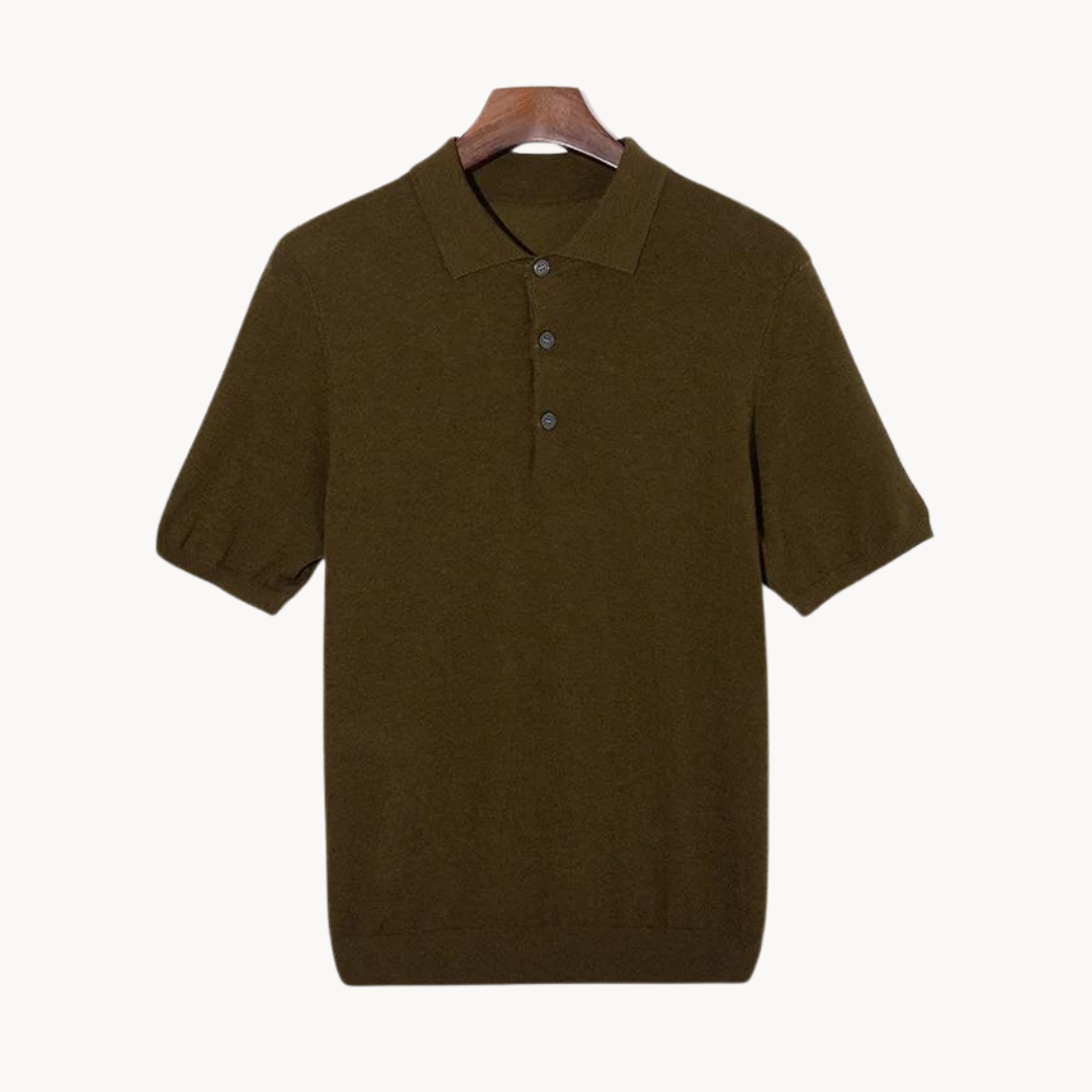 Mens Polo Shirt Natural Fiber Blend Breathable Fit - BritishMode