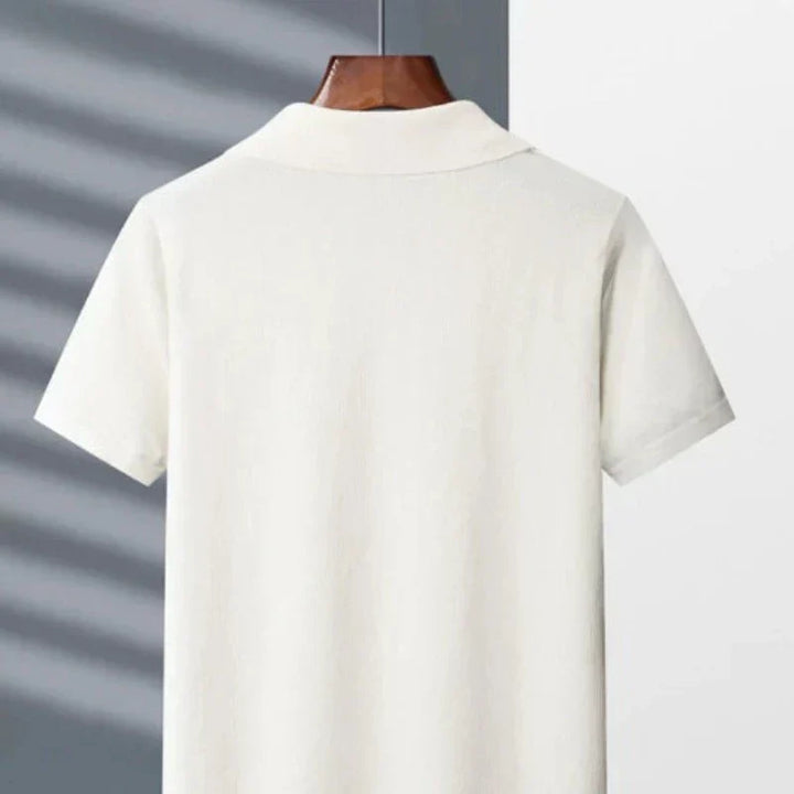 Mens Polo Shirt Soft Blend Johnny Collar Relaxed Fit