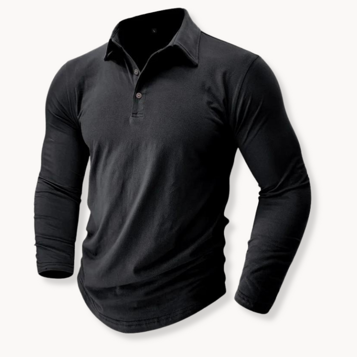 Mens Polo Shirt Soft Knit Breathable Collar