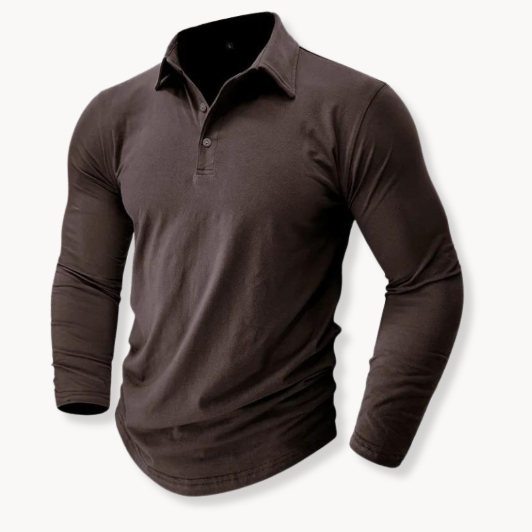 Mens Polo Shirt Soft Knit Breathable Collar