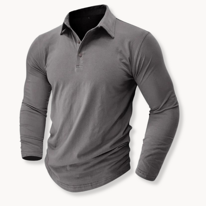 Mens Polo Shirt Soft Knit Breathable Collar