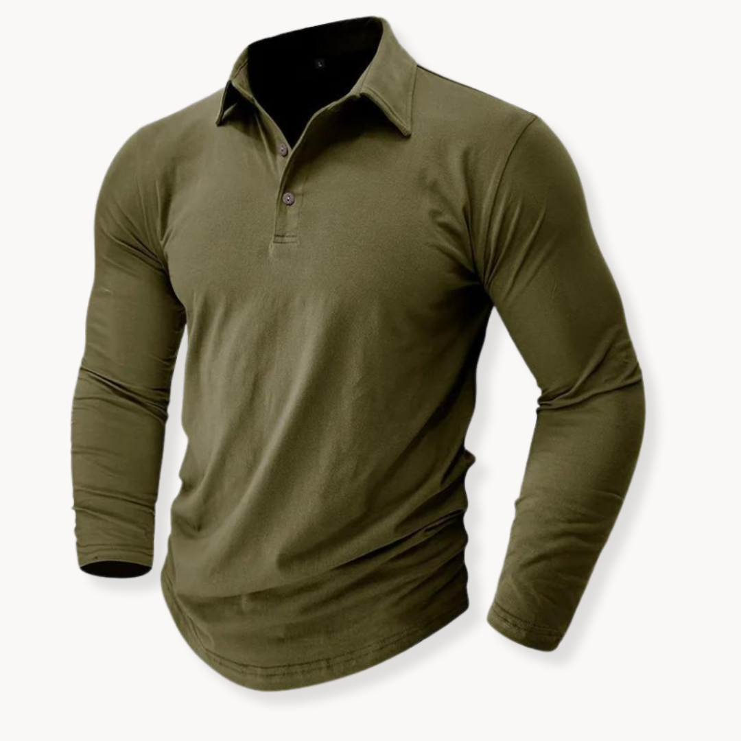 Mens Polo Shirt Soft Knit Breathable Collar