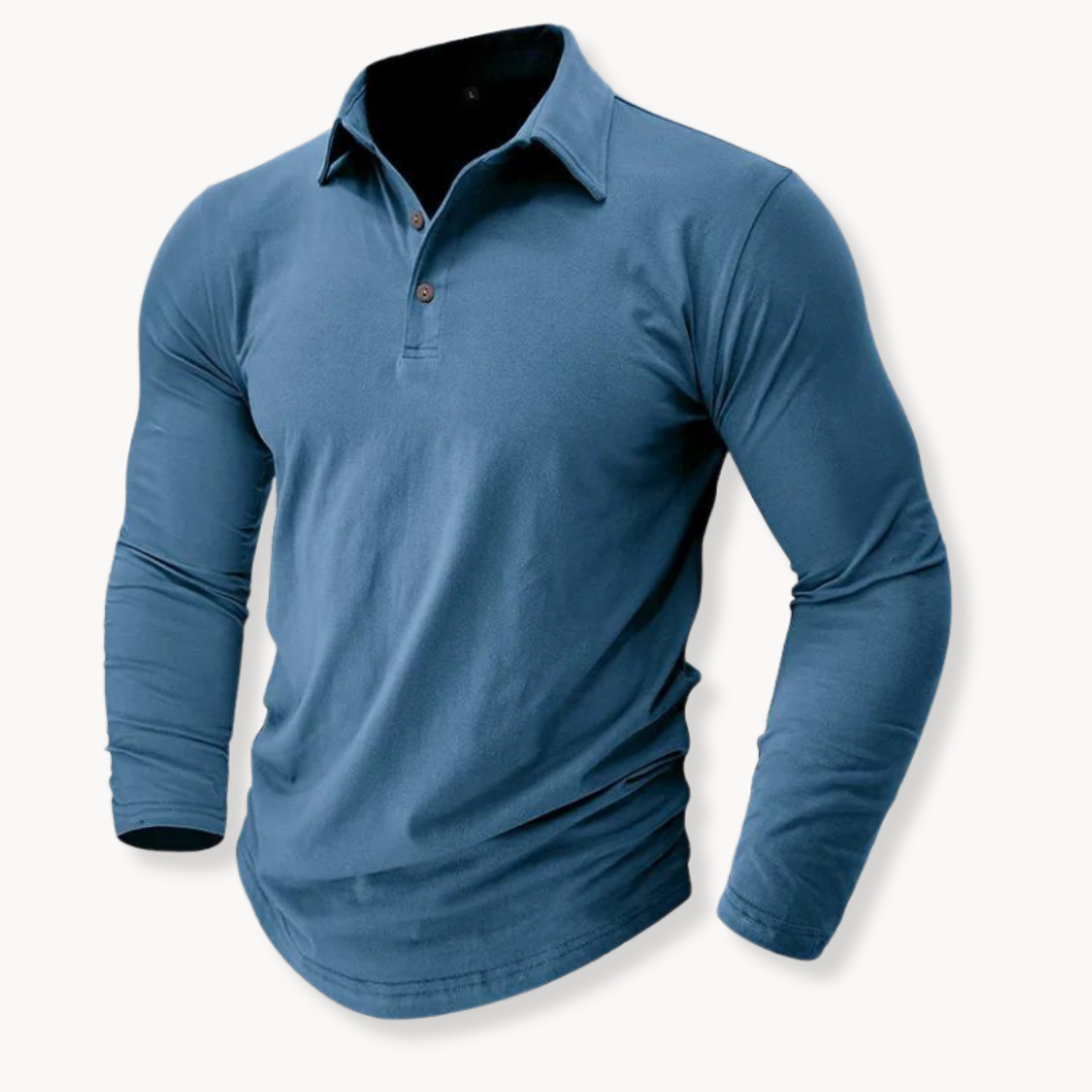 Mens Polo Shirt Soft Knit Breathable Collar