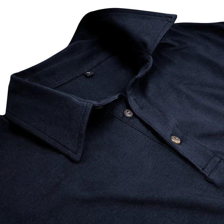 Mens Polo Shirt Soft Knit Breathable Collar