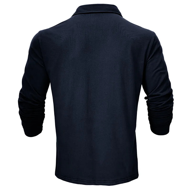 Mens Polo Shirt Soft Knit Breathable Collar