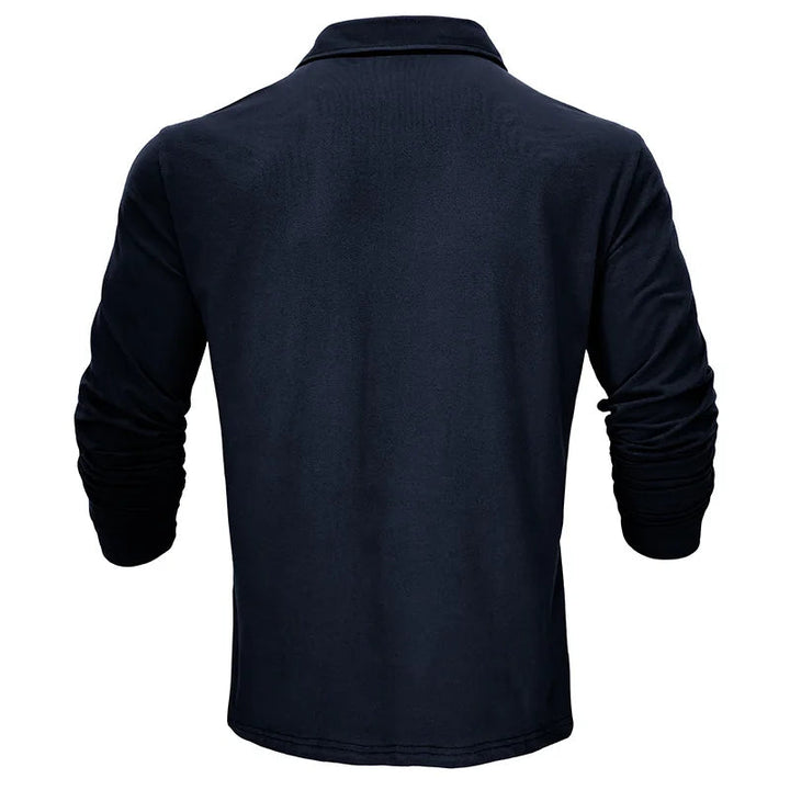 Mens Polo Shirt Soft Knit Breathable Collar