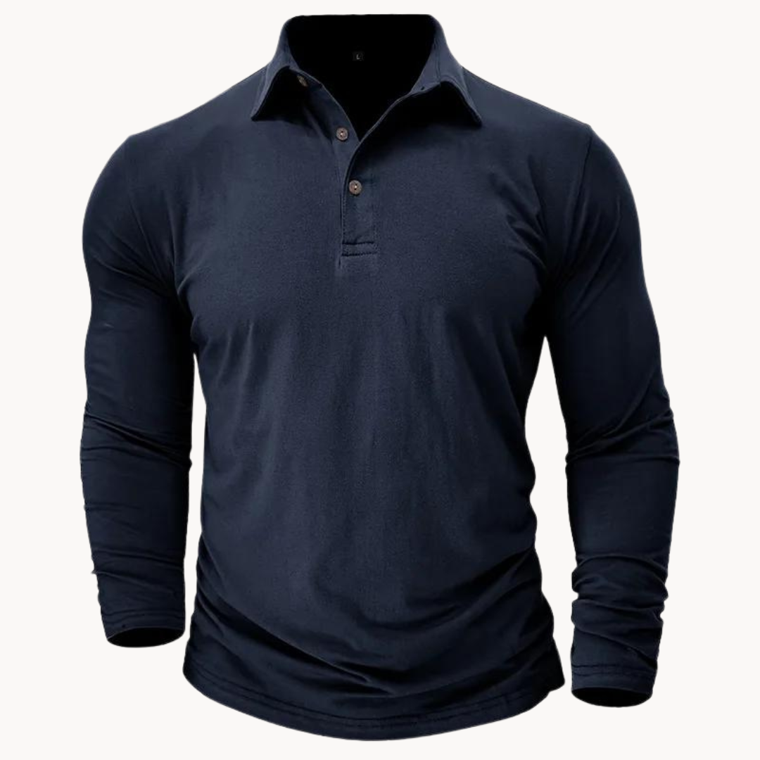 Mens Polo Shirt Soft Knit Breathable Collar