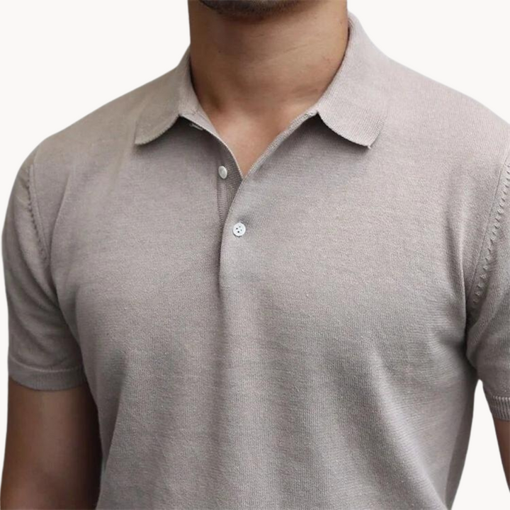Mens Polo Shirt Soft Fabric Classic Collar Regular Fit