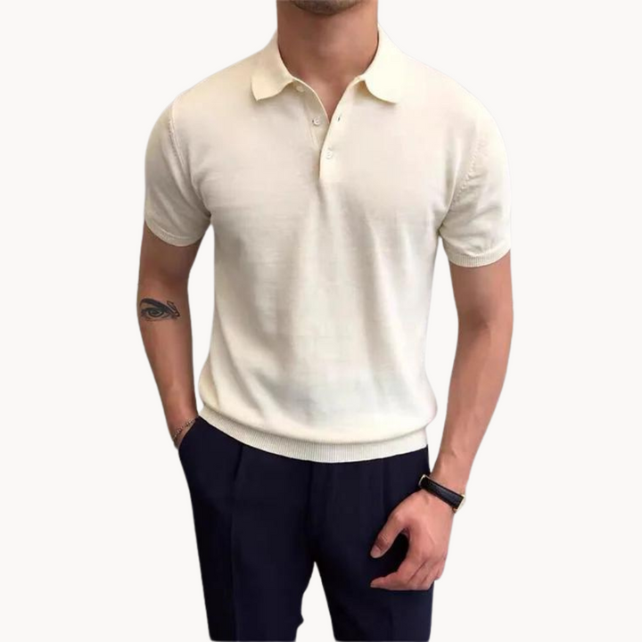 Mens Polo Shirt Soft Fabric Classic Collar Regular Fit