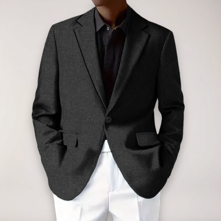 Womens Blazer Polyester Blend Structured Fit with Pockets - BritishMode