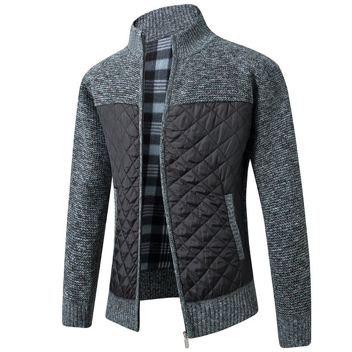 Unisex Insulated Polyester Blend Jacket Wind-Resistant Shell