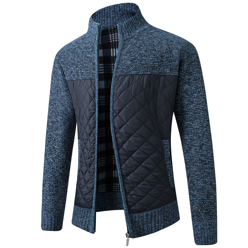 Unisex Insulated Polyester Blend Jacket Wind-Resistant Shell