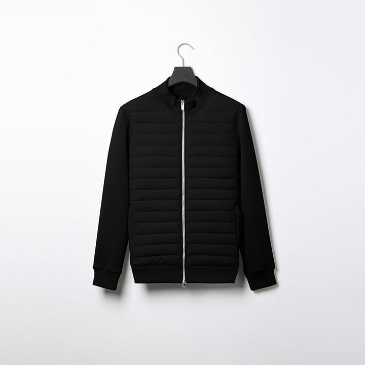 Unisex Quilted Polyester Blend Jacket Wind-Resistant