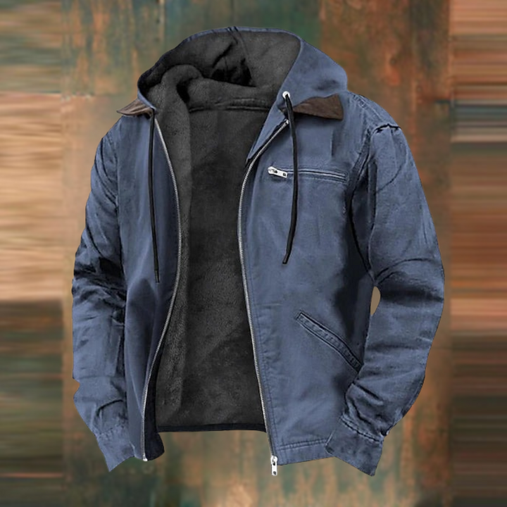 Unisex Polyester Blend Jacket Streamlined Fit Hood