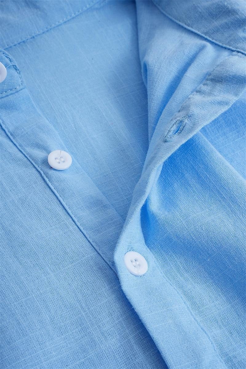 Mens Polo Shirt Polyester Blend Classic Collar Loose Fit