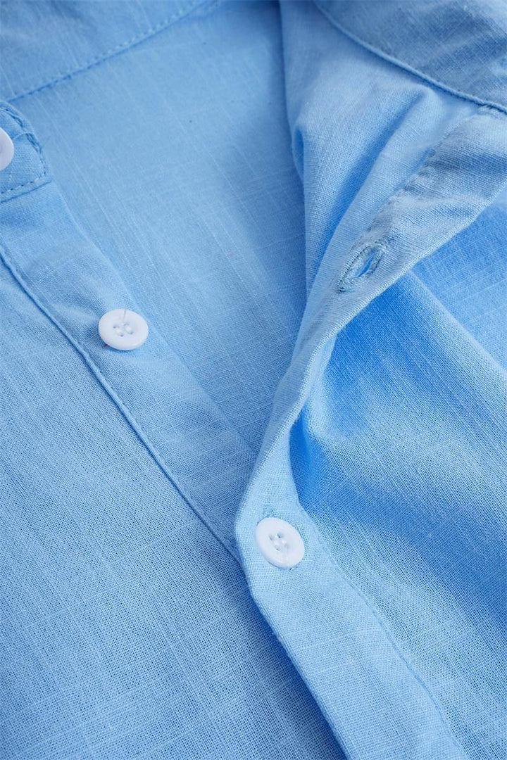 Mens Polo Shirt Polyester Blend Classic Collar Loose Fit