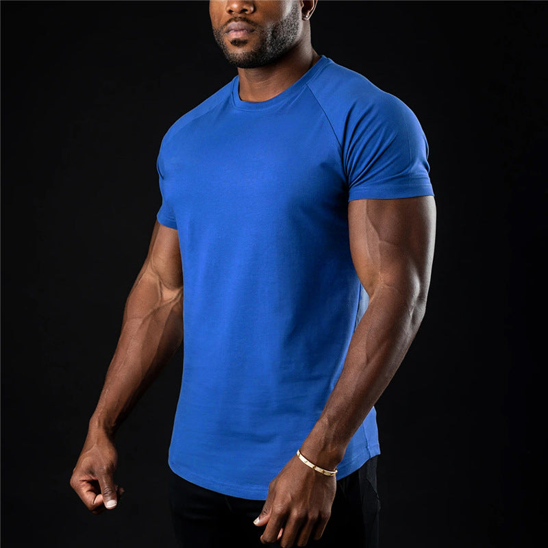 Mens Slim Fit T-Shirt Polyester Blend Short Sleeve