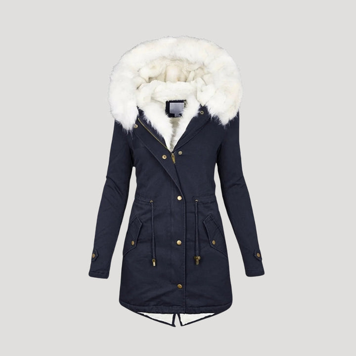 Womens Parka Coat Fur-Lined Insulated Warm Fit