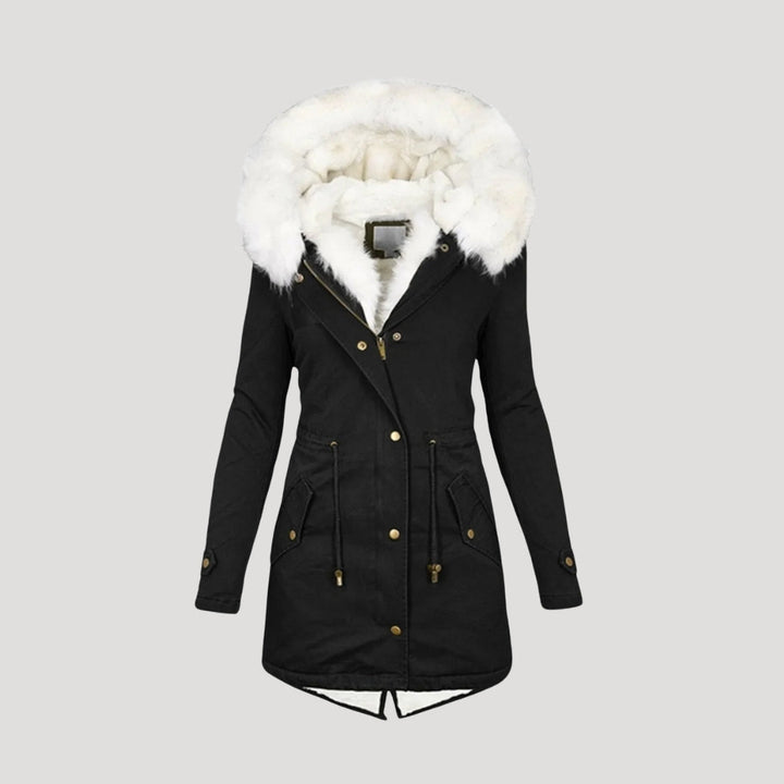 Womens Parka Coat Fur-Lined Insulated Warm Fit