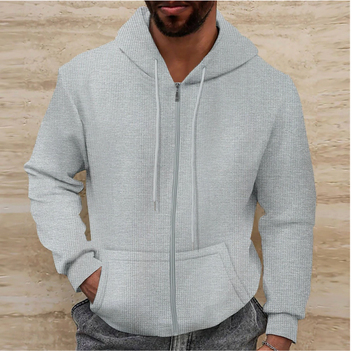 Mens Zip-Up Hoodie with Zipper Closure