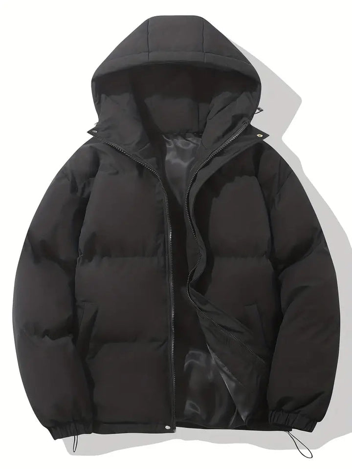 Mens Insulated Puffer Jacket with Hood - BritishMode