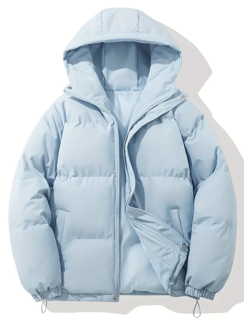 Mens Insulated Puffer Jacket with Hood