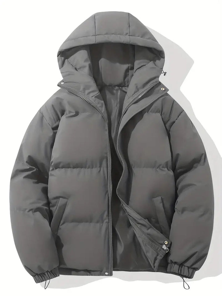 Mens Insulated Puffer Jacket with Hood