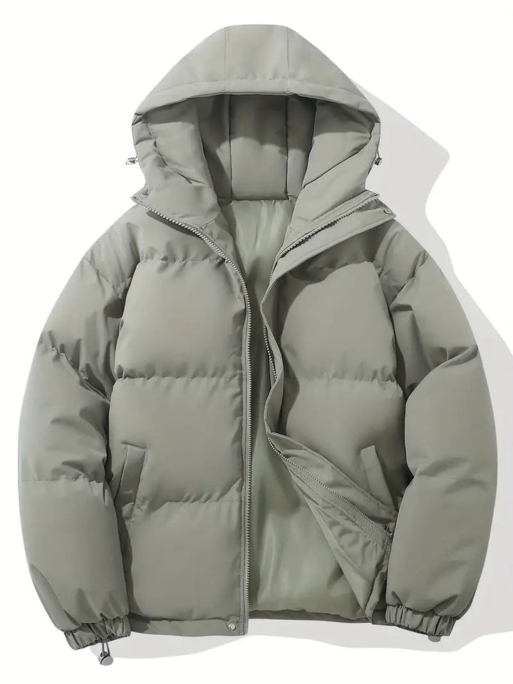Mens Insulated Puffer Jacket with Hood