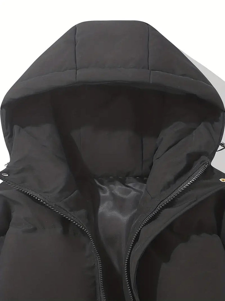 Mens Insulated Puffer Jacket with Hood
