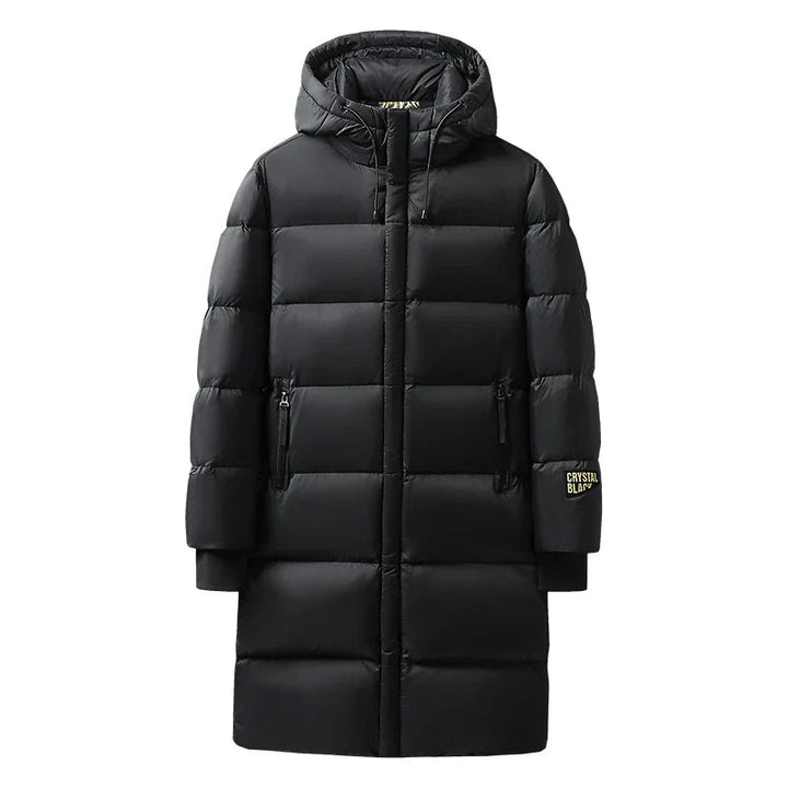Mens Insulated Long Down Coat Winter Warm