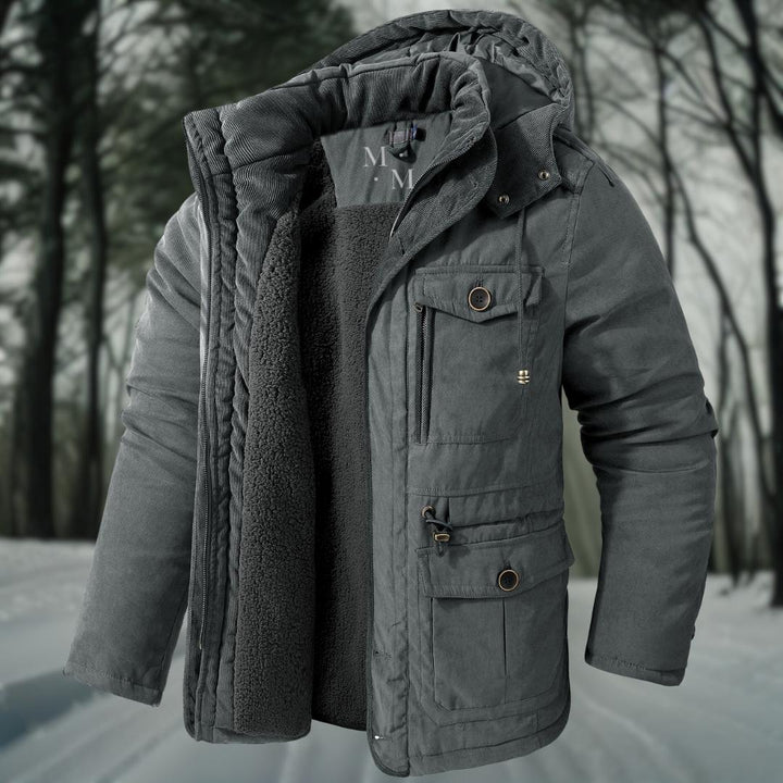 Mens Parka Jacket with Sherpa Lining Winter Style