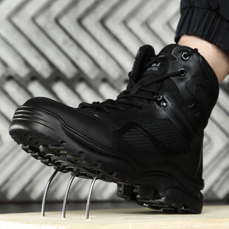 Mens Steel Toe Safety Boots Durable Work
