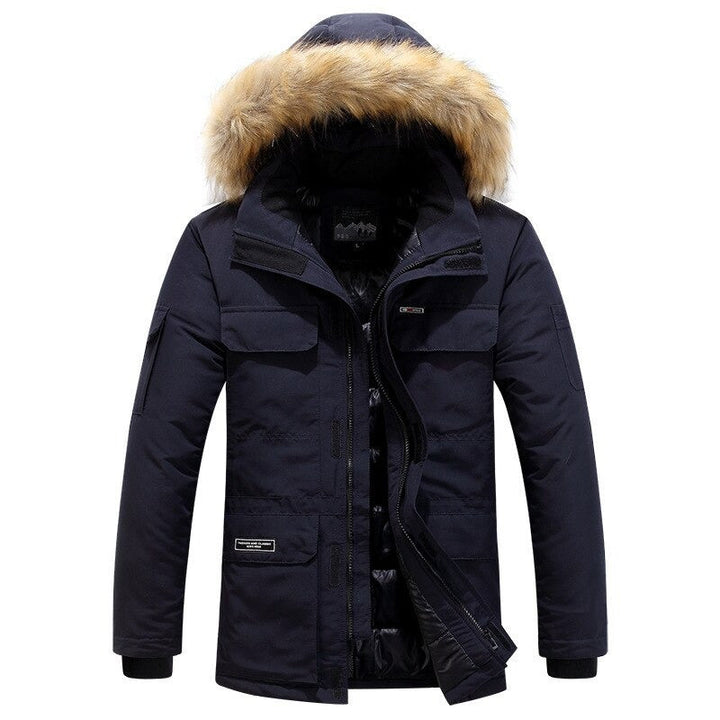 Mens Parka Jacket Thermal Insulated Winter Fit